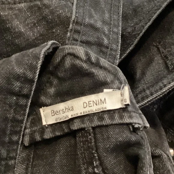 Bershka Black Denim Dress - Picture 6 of 6